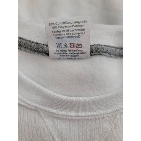 Neutrogena x Russell Athletic THE JUICIEST White Crewneck Sweatshirt Women's XL - Picture 7 of 8